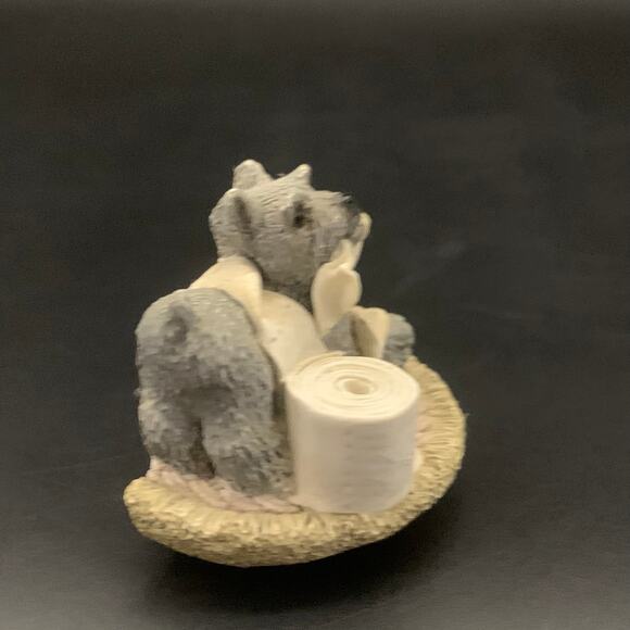 Vintage Schnauzer Dog Playing with Toilet Paper Refrigerator Magnet - Picture 3 of 10
